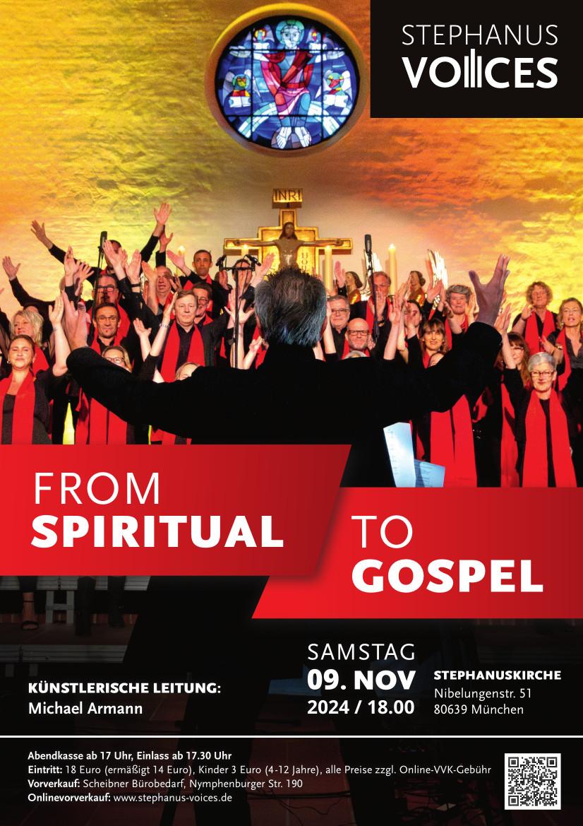 Konzertflyer "Spiritual to Gospel"